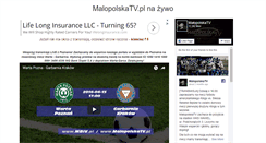 Desktop Screenshot of live.malopolskatv.pl